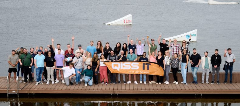 Medewerkers van QISS IT tijdens een bedrijfsuitje